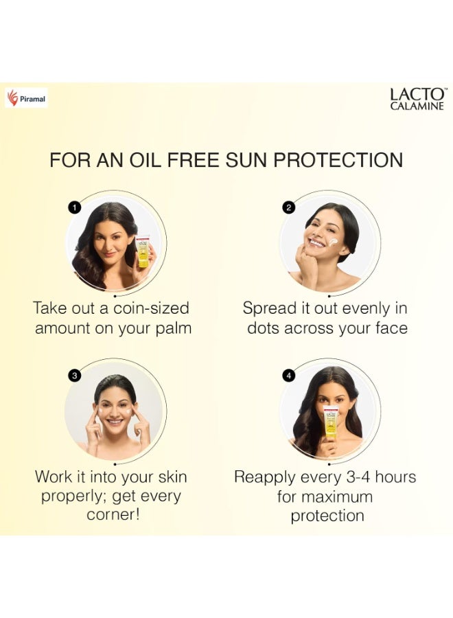 لاكتو كلامين واقي شمس لاكتو كالامين بلمسة نهائية مطفية، عامل حماية SPF50 PA+++، مناسب للبشرة الدهنية أو المعرضة لحب الشباب، مقاوم للماء بدرجة عالية، خالي من البارابين والكبريتات، 50 جرام (عبوة من قطعتين). - Image 4
